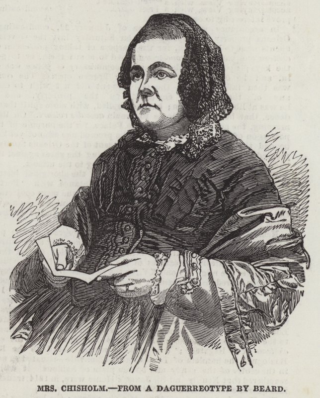 Pani Chisholm (grawerunek) autorstwa English School