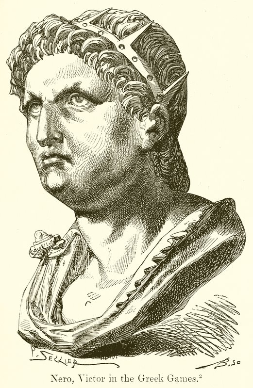 Nero, Victor w igrzyskach greckich autorstwa English School