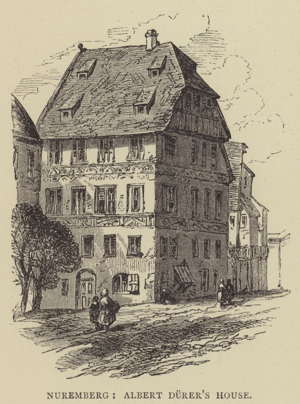 Norymberga, Dom Alberta Durera (rycina) autorstwa English School