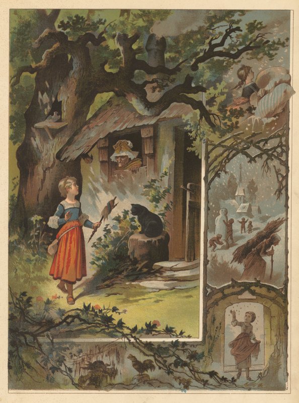 Stara Matka Gęś (chromolitho) autorstwa English School