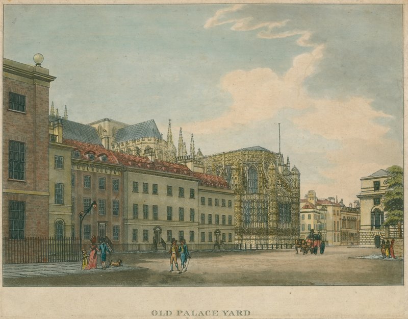 Old Palace Yard, Westminster Abbey, Londyn autorstwa English School