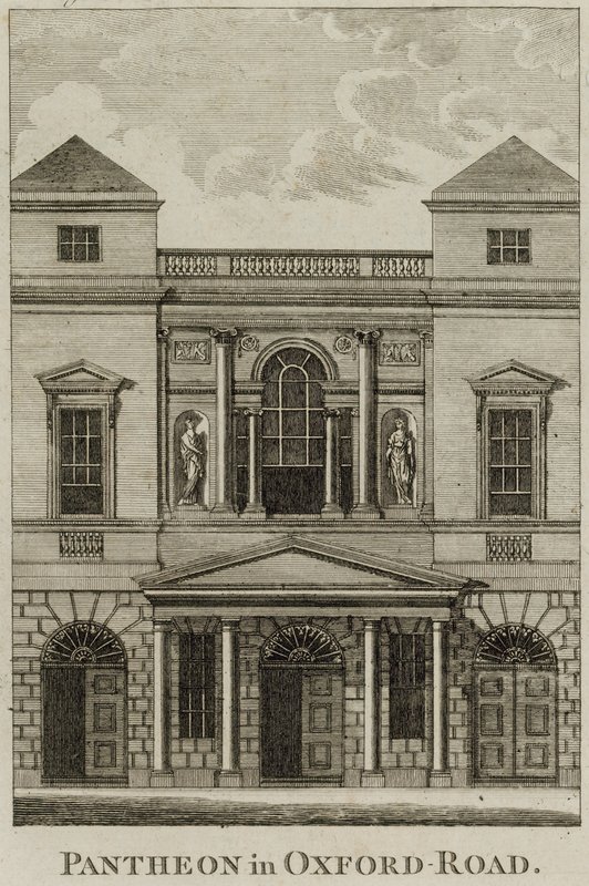 Panteon, Oxford Road, Londyn autorstwa English School