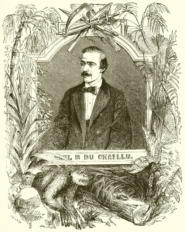 Paul B Du Chaillu autorstwa English School