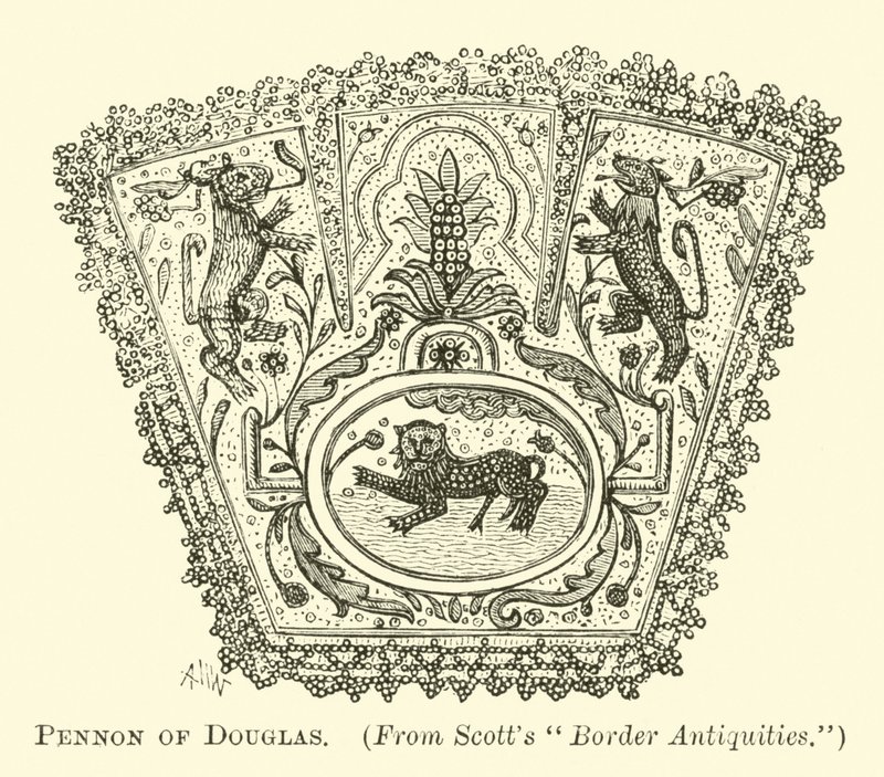 Pennon z Douglas autorstwa English School