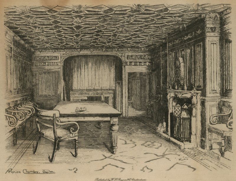 Pension Chamber, Grays Inn, Londyn autorstwa English School