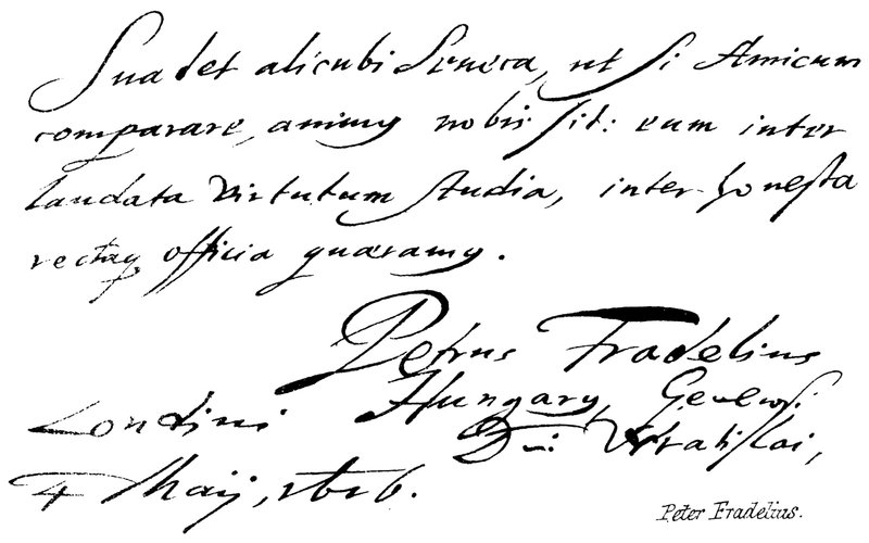 Piotr Fradelius autorstwa English School
