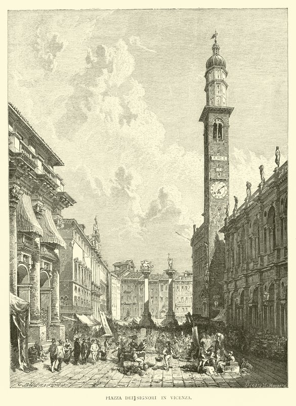 Piazza dei Signori w Vicenza autorstwa English School