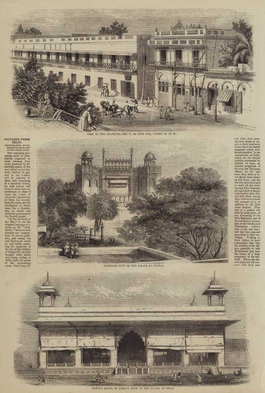 Zdjęcia z Delhi (grawerowanie) autorstwa English School