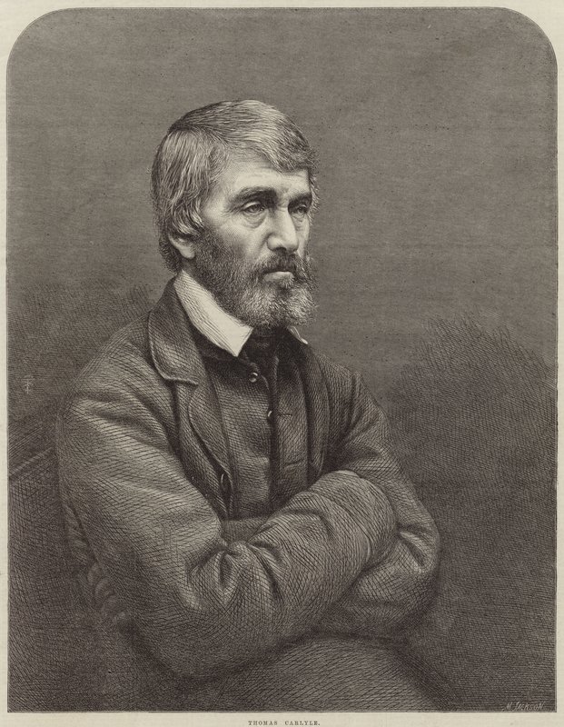 Portret Thomasa Carlylea autorstwa English School