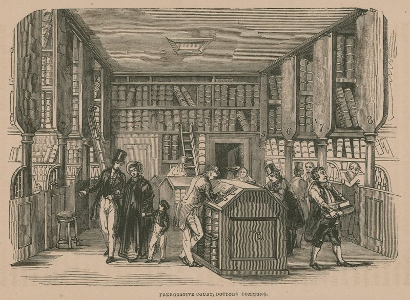 Sąd Prerogatywny, Doctors Common, Londyn autorstwa English School