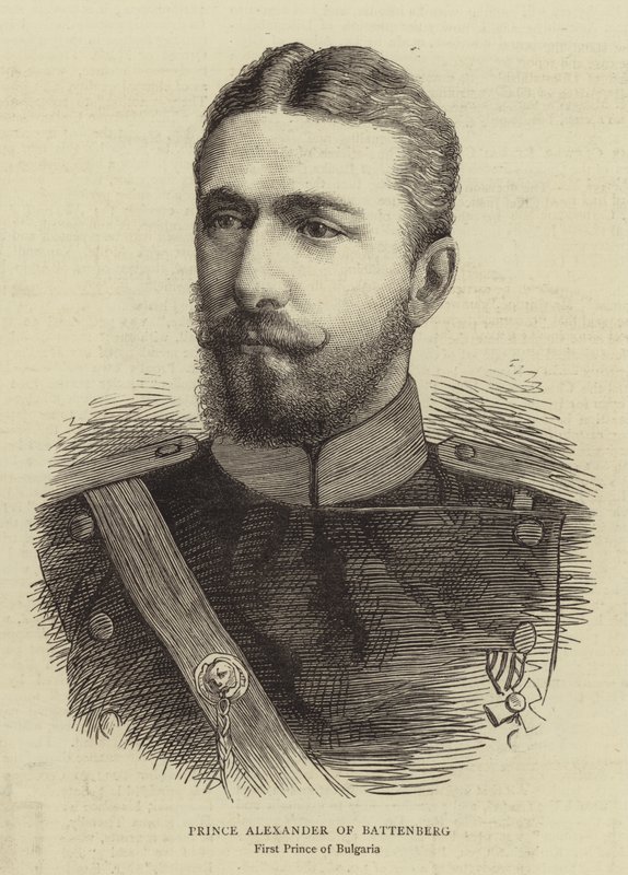 Książę Aleksander Battenberg (rycina) autorstwa English School