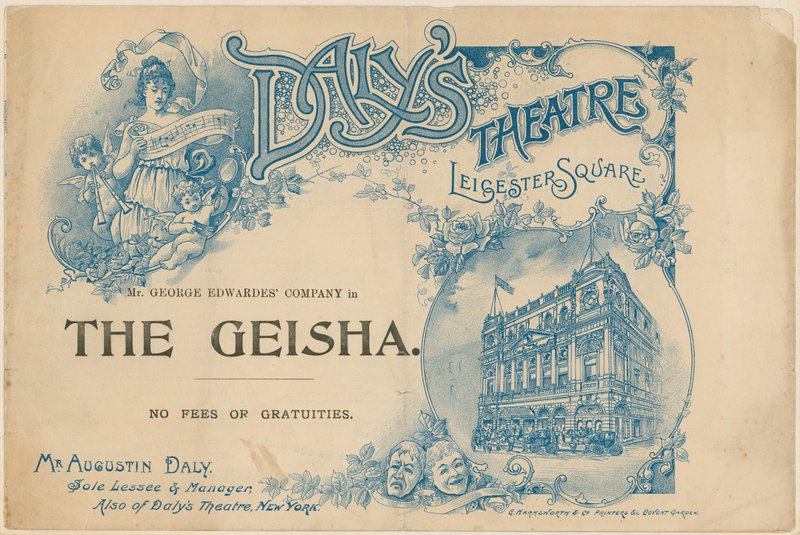 Okładka programowa The Geisha autorstwa English School