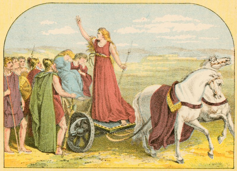 Królowa Boadicea autorstwa English School