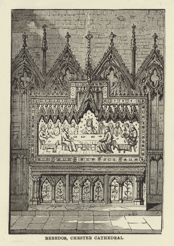 Reredos, Katedra w Chester autorstwa English School