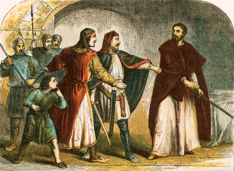 Ryszard I w więzieniu autorstwa English School