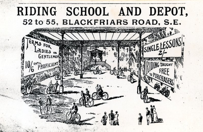Szkoła jeździecka i zajezdnia, Blackfriars Road autorstwa English School