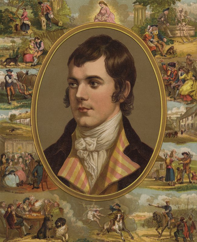Robert Burns (chromolitho) autorstwa English School