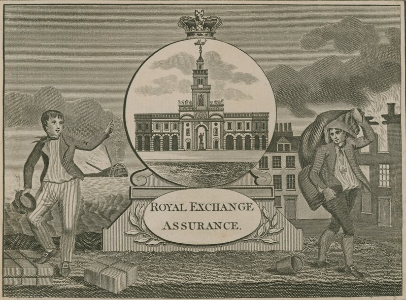 Royal Exchange Assurance, Londyn autorstwa English School