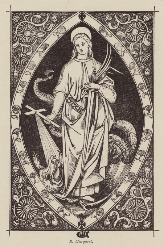 S Margaret (grawerunek) autorstwa English School