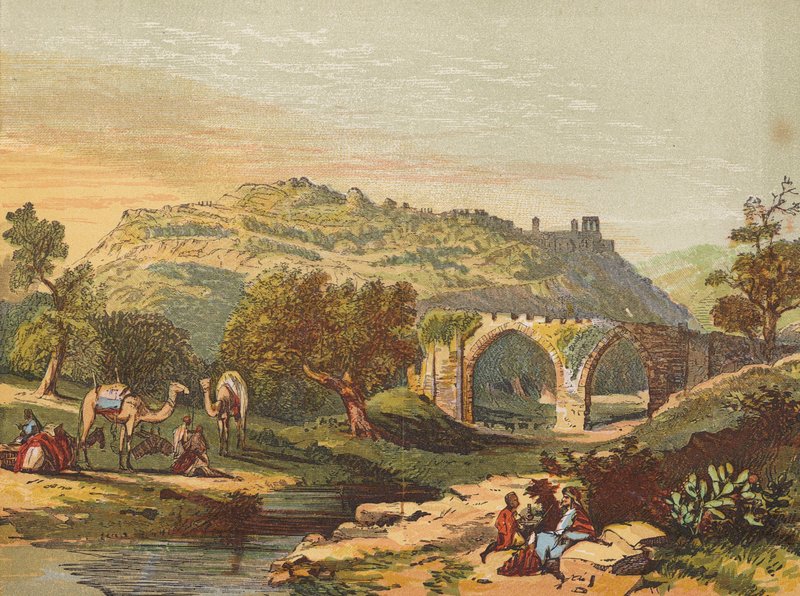 Samaria (kolorowa litografia) autorstwa English School