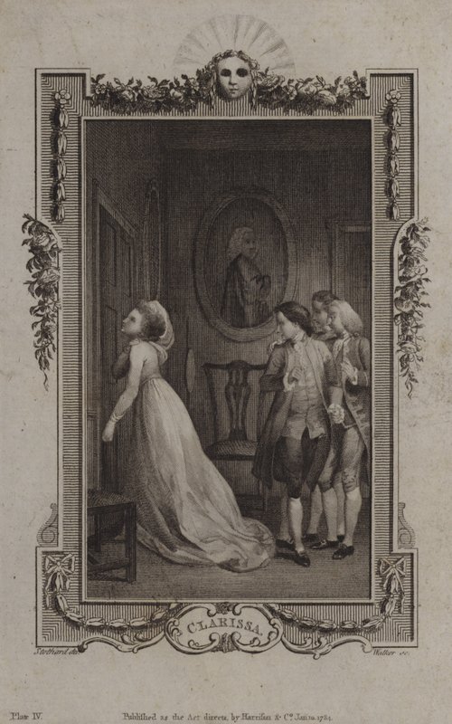 Scena z Clarissy — Samuel Richardson autorstwa English School