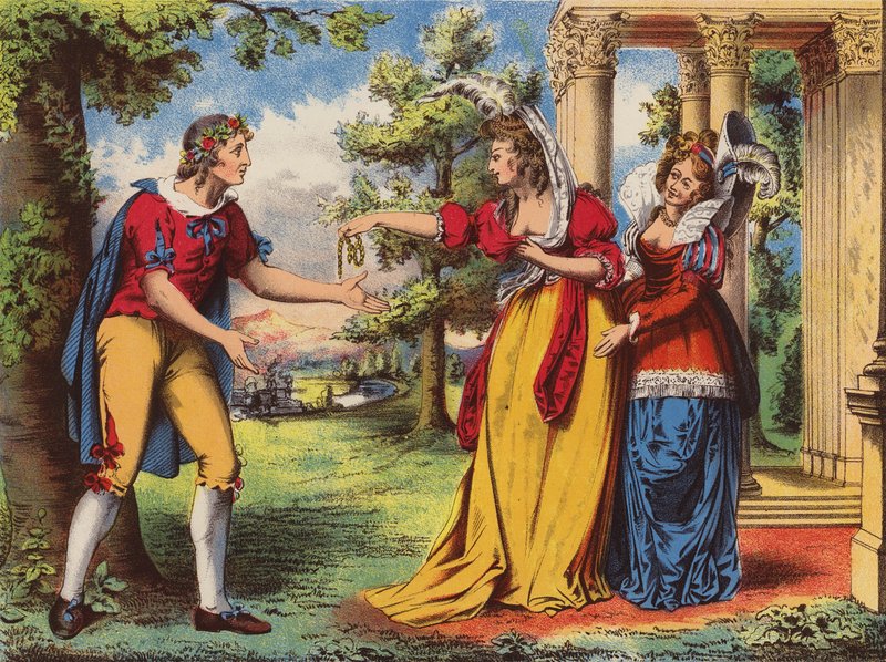 Szekspir: Jak wam się podoba (chromolitho) autorstwa English School