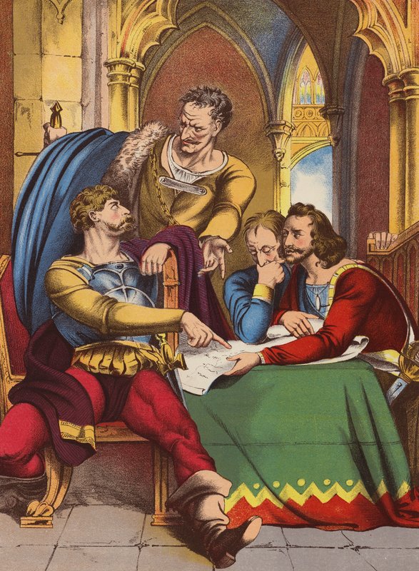 Szekspir: Henryk IV, część I (chromolitho) autorstwa English School