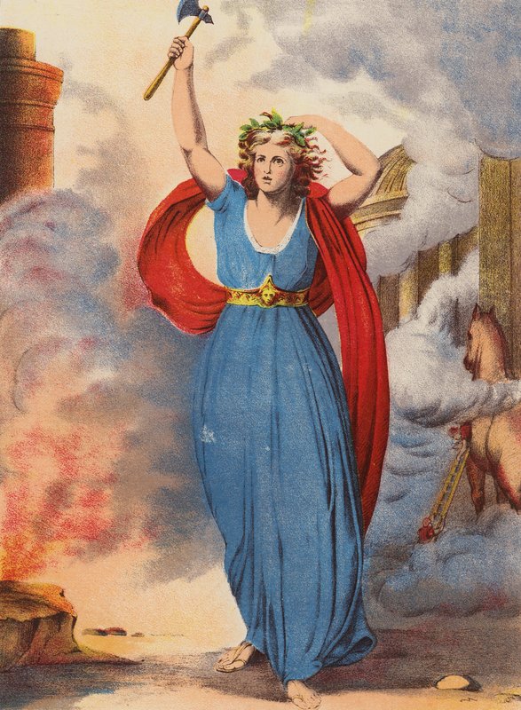 Szekspir: Troilus i Cressida (chromolitho) autorstwa English School
