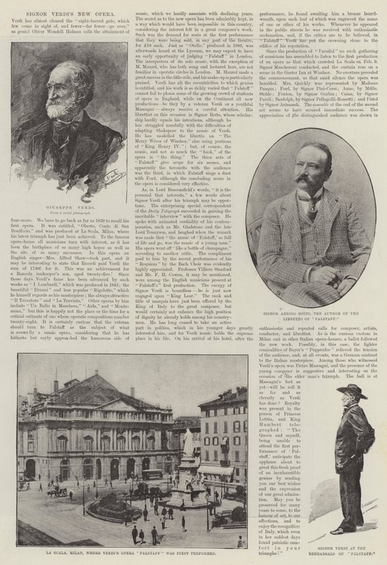 Nowa Opera Signora Verdiego (rycina) autorstwa English School