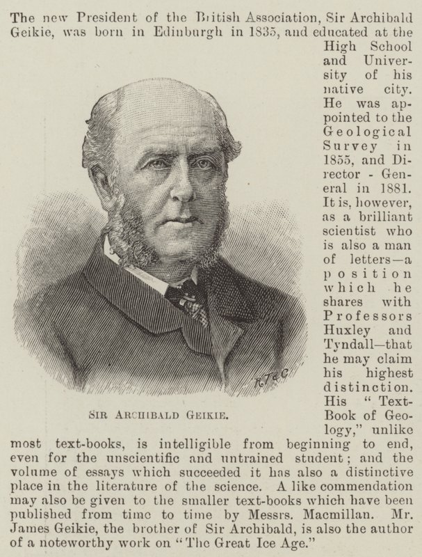 Sir Archibald Geikie (grafika) autorstwa English School