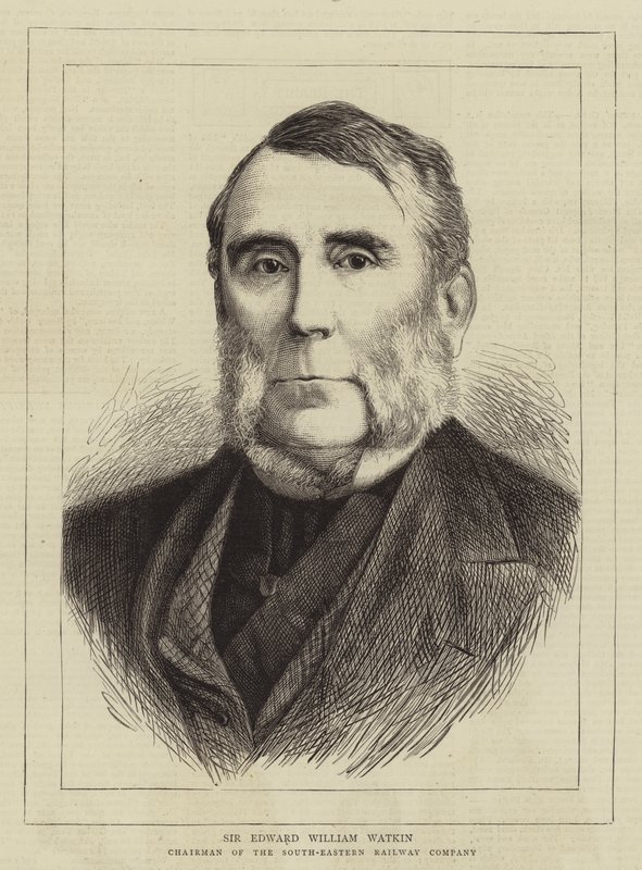 Sir Edward William Watkin (grafika) autorstwa English School