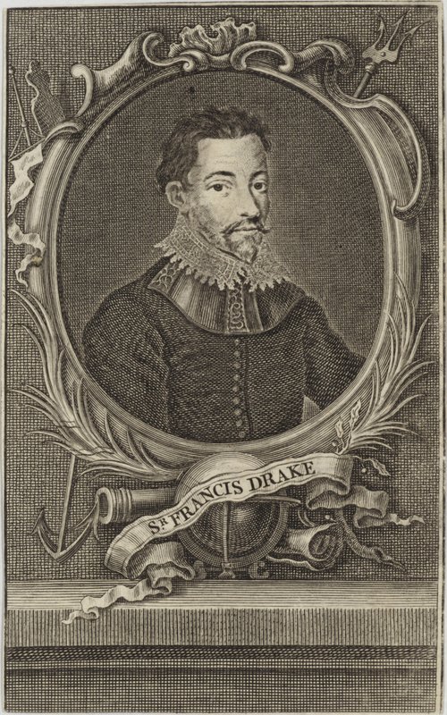 Sir Francis Drake autorstwa English School