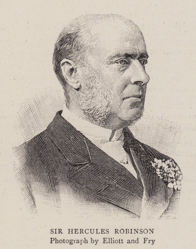 Sir Hercules Robinson (Grawerowanie) autorstwa English School