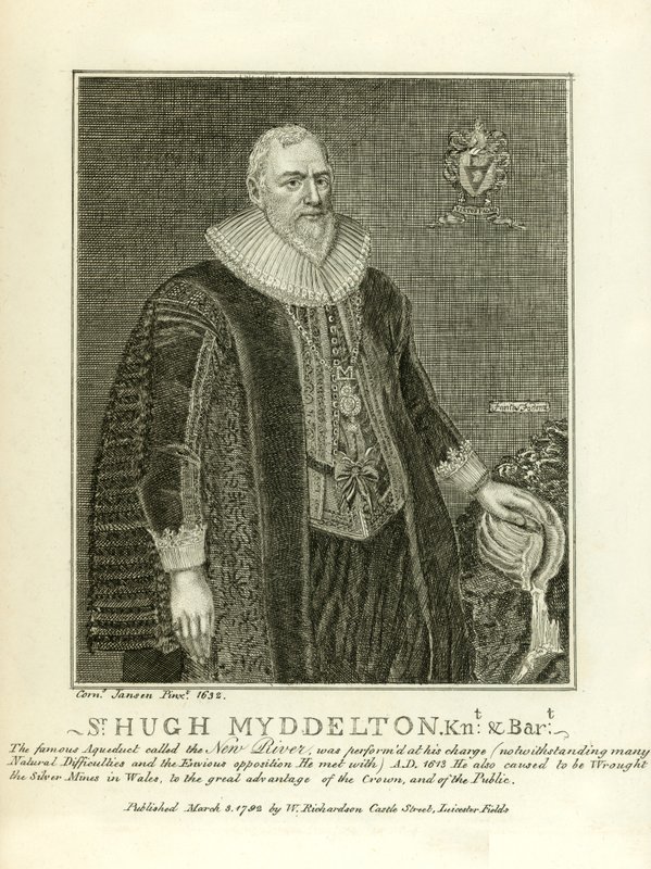 Sir Hugh Myddleton autorstwa English School