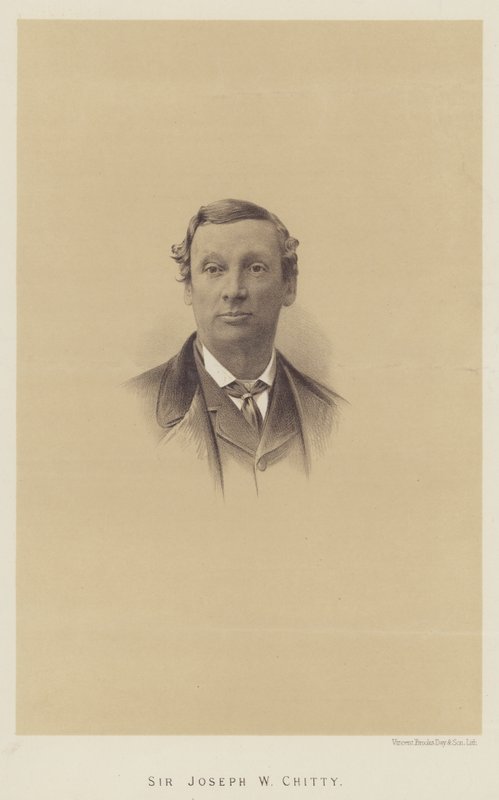 Sir Joseph W. Chitty (lito) autorstwa English School