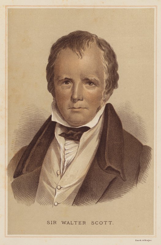 Sir Walter Scott (kolor lito) autorstwa English School