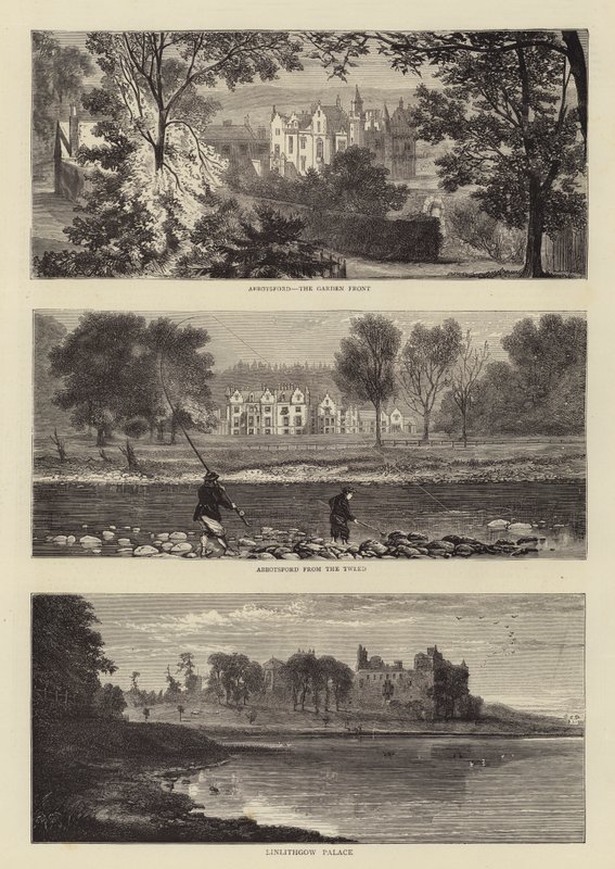 Sir Walter Scott Stulecie (grawerowanie) autorstwa English School