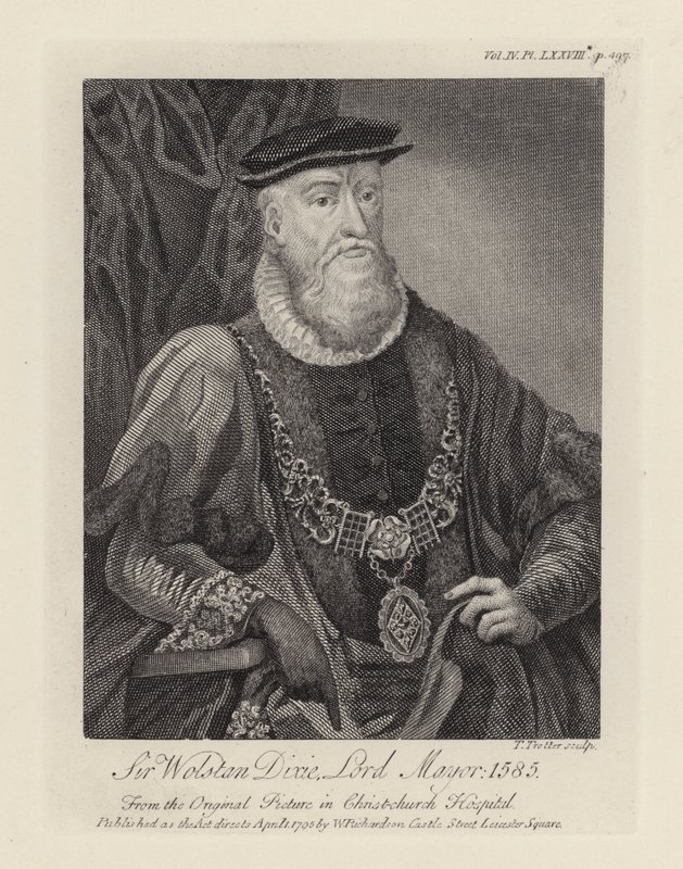 Sir Wolstan Dixie (grafika) autorstwa English School