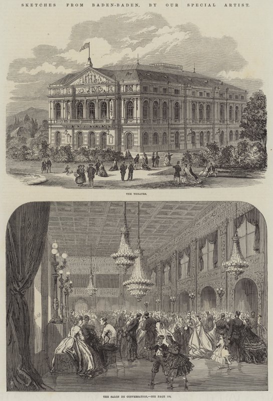 Szkice z Baden-Baden (grafika) autorstwa English School