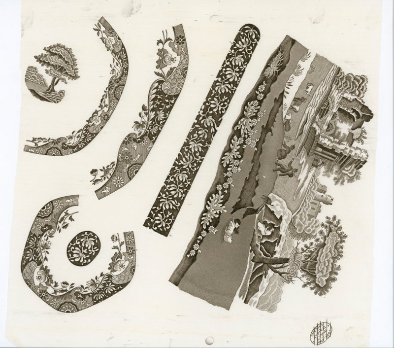 Grafika „Włoska Spode” (grafika) autorstwa English School