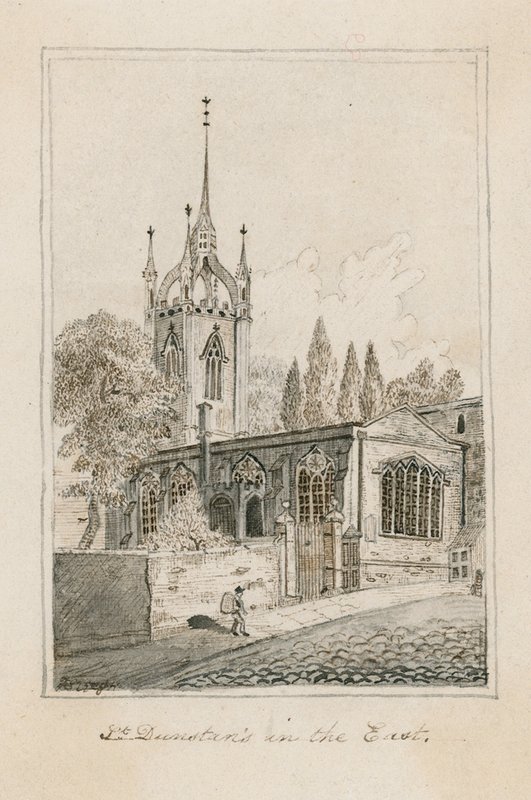 St Dunstans na wschodzie, Londyn autorstwa English School