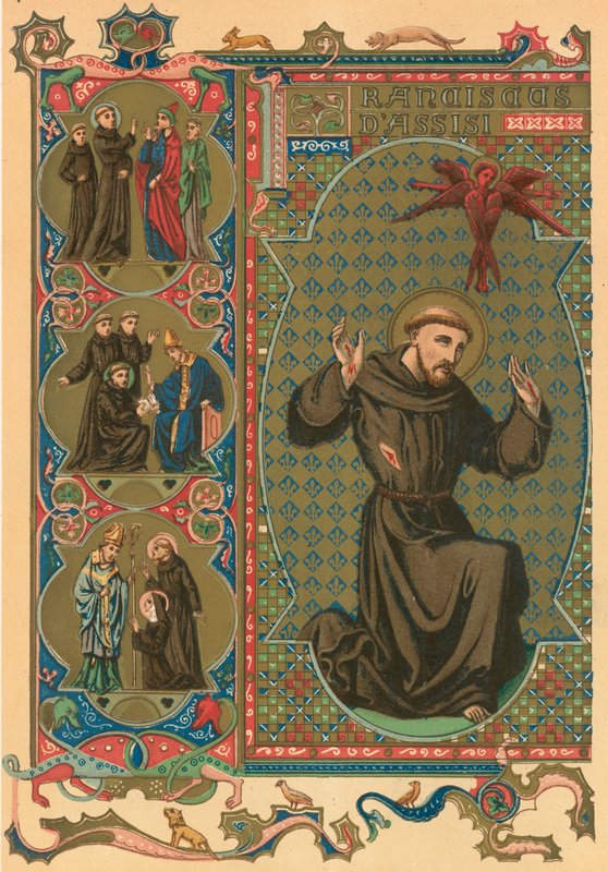 Święty Franciszek z Asyżu autorstwa English School