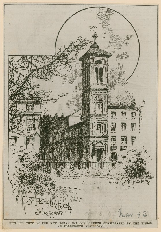Kościół św. Patryka, plac Soho autorstwa English School
