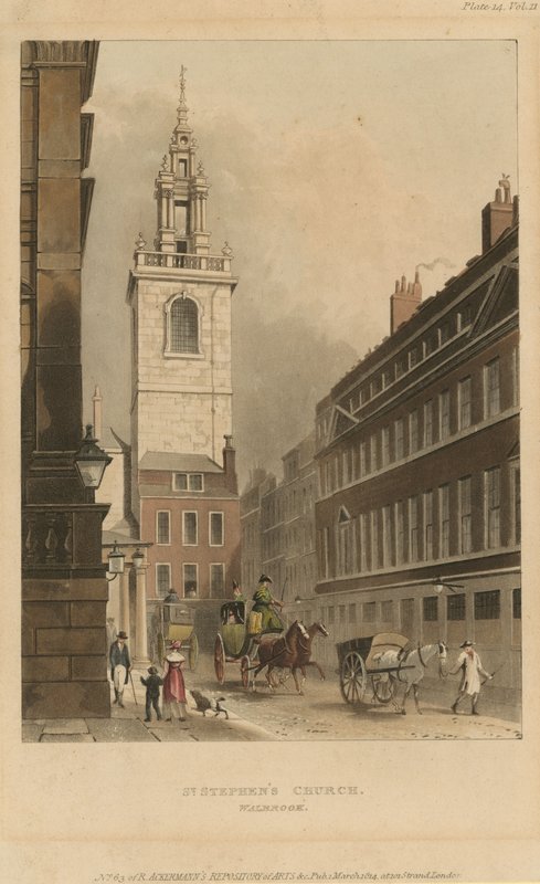 Kościół św. Szczepana w Walbrook autorstwa English School