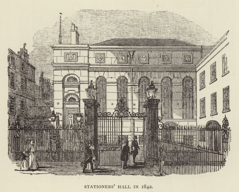 Sala Stacjonarna w 1842 r. (grafika) autorstwa English School