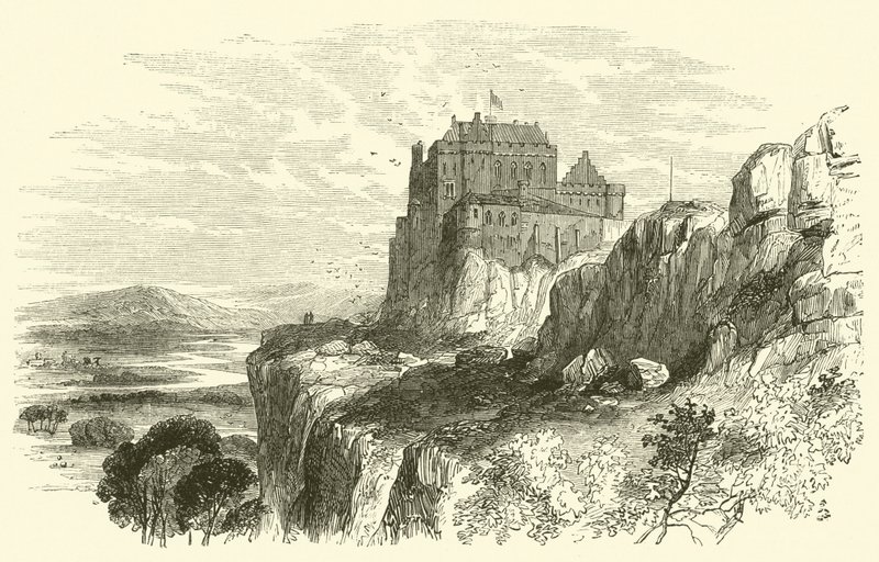 Zamek Stirling (grawerowanie) autorstwa English School