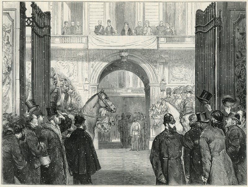 Pożegnanie ludności autorstwa English School