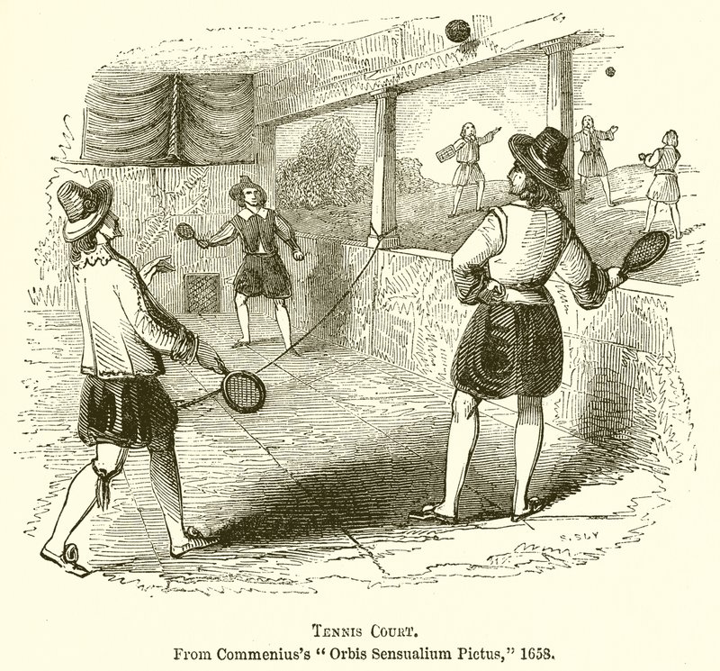 Kort tenisowy autorstwa English School