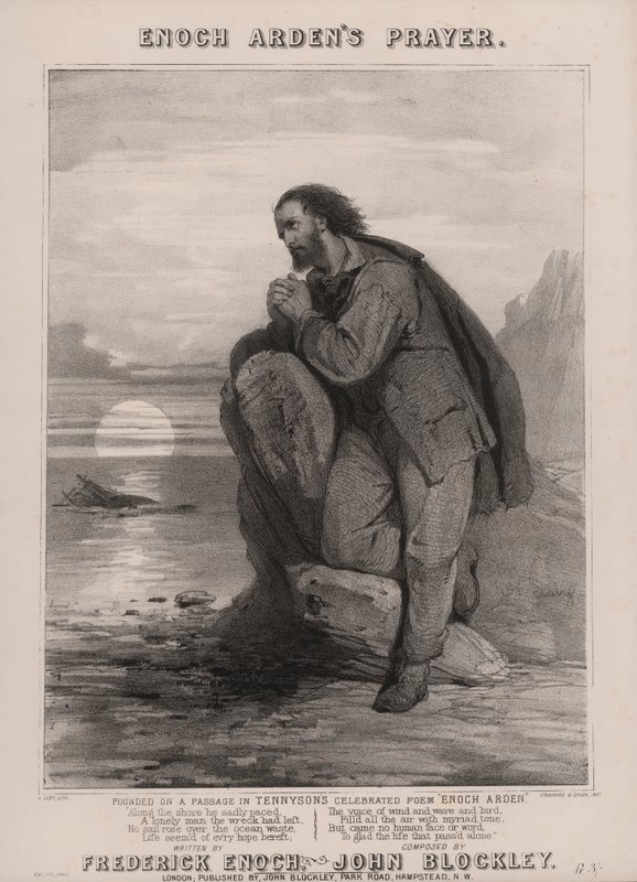 Enoch Arden Tennysona (lito) autorstwa English School
