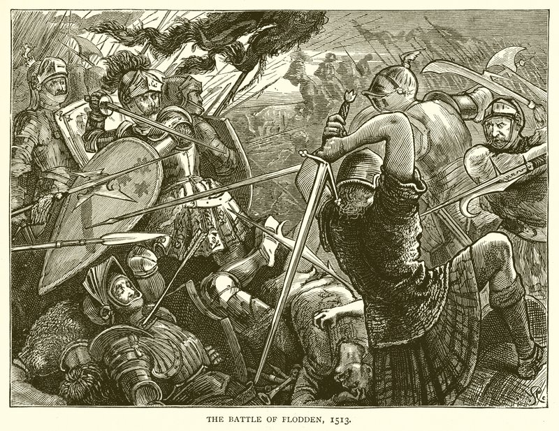Bitwa pod Flodden, 1513 autorstwa English School